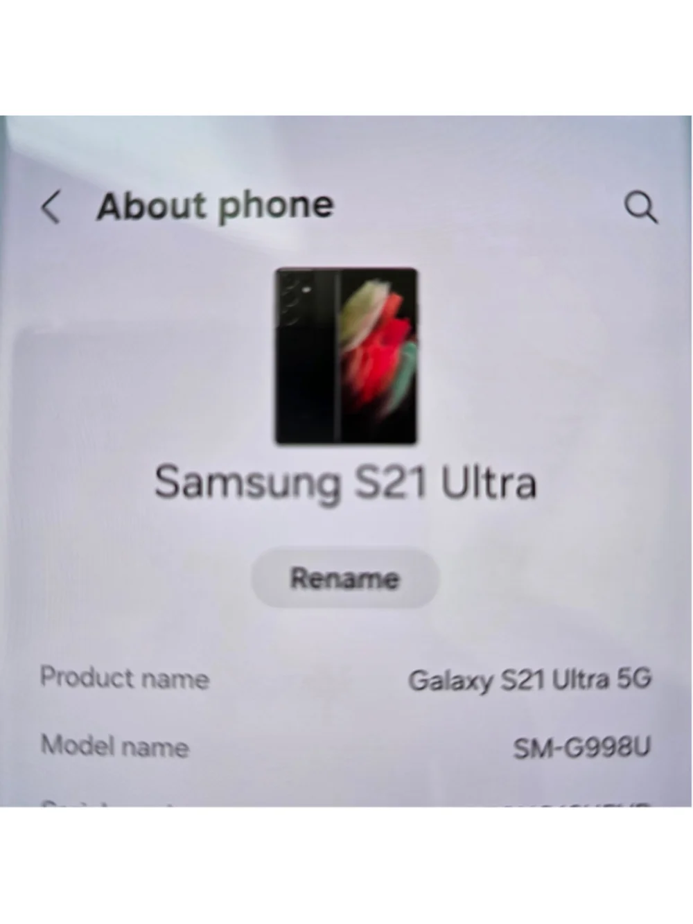 Samsung Galaxy S21 Ultra 5G Smartphone Black excellent, like new